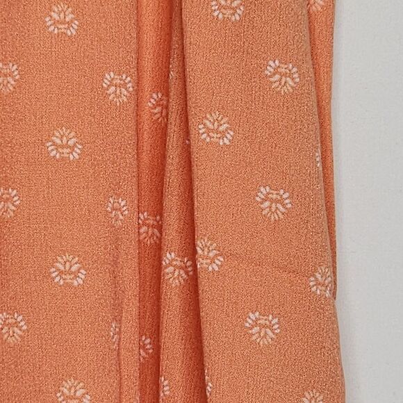 4X 26W Torrid Washable Crinkle Guaze Ruffle Strap Tank Orange Ditsy Floral patte - Picture 7 of 8